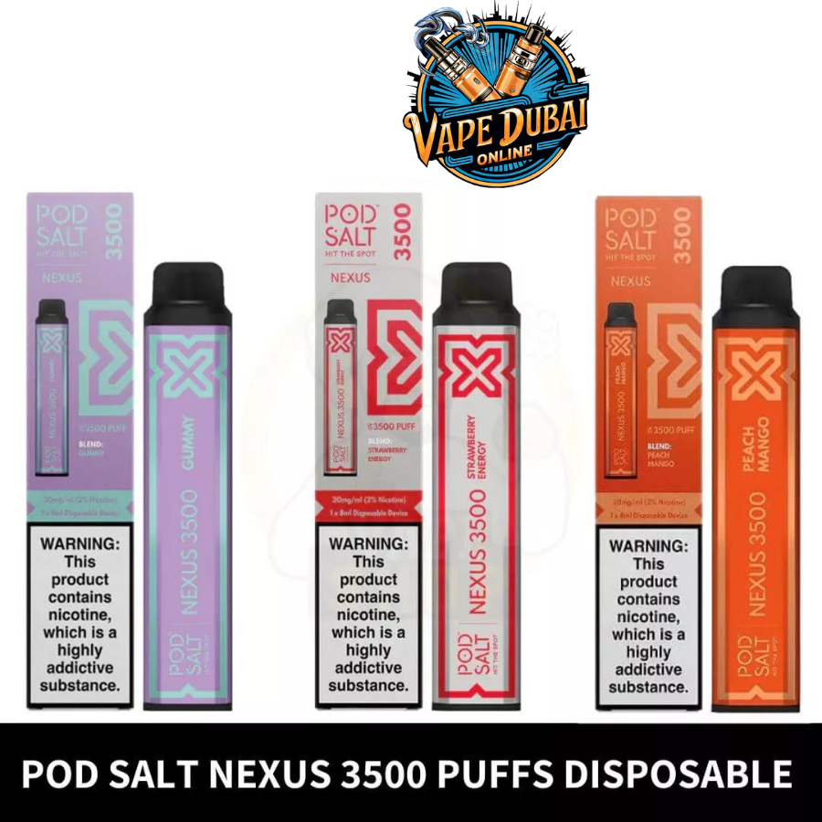 Pod Salt Nexus 3500 Puffs Disposable Vape - Dubai UAE