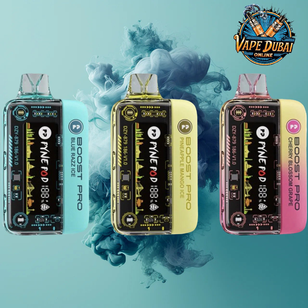 PYNE POD Boost Pro 20000 Puffs Vape Dubai | Fast Charging & LED Display