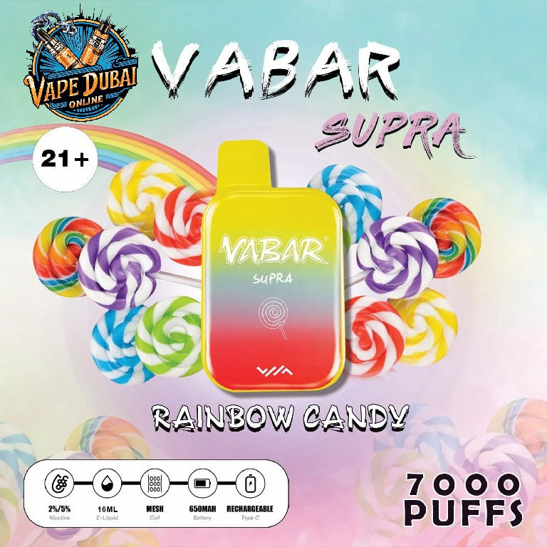 Vabar Supra 7000 Puffs Disposable Vape – Best Price in Dubai