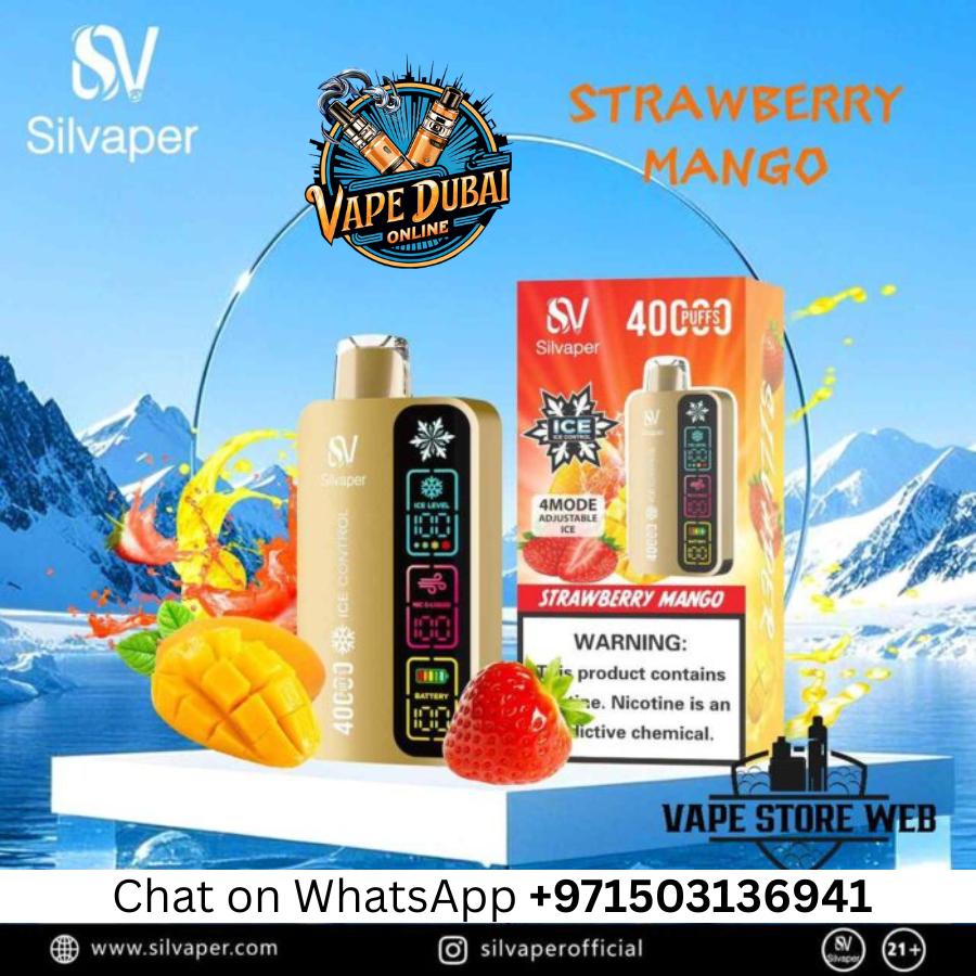 SILVAPER 40000 Puffs Vape - 4 Mode Adjustable Airflow Dubai UAE