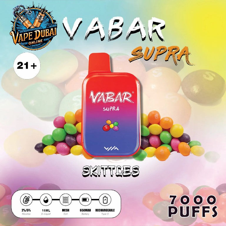 Vabar Supra 7000 Puffs Disposable Vape – Best Price in Dubai