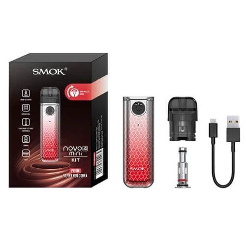 SMOK NOVO 4 Mini Pod Kit – 25W, 900mAh, MTL Vape | Dubai UAE
