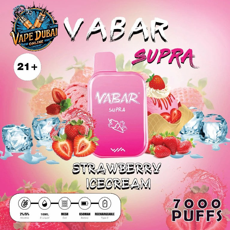 Vabar Supra 7000 Puffs Disposable Vape – Best Price in Dubai