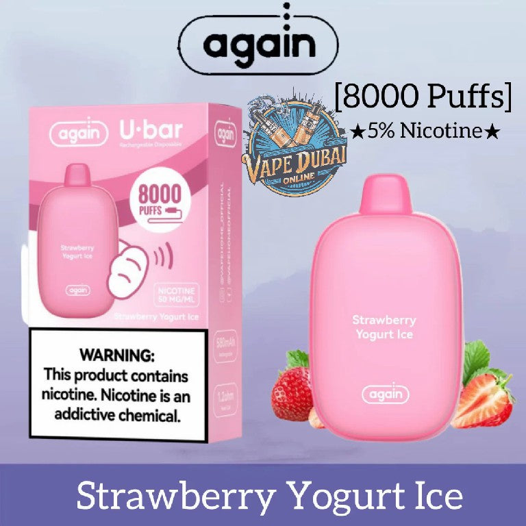Again U Bar 8000 Puffs Disposable Vape – Now in Dubai, UAE