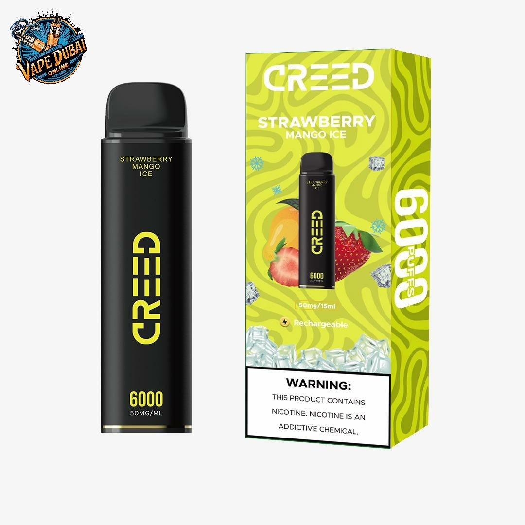 Creed 6000 Puffs Disposable Vape UAE | Dual Mesh Coil & Rich Flavors