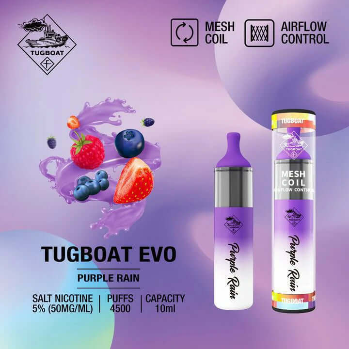 Tugboat EVO 4500 Puffs Disposable Vape Pod – Dubai Popular Choice