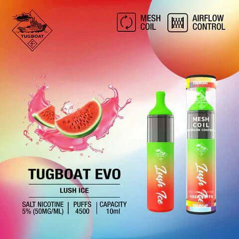 Tugboat EVO 4500 Puffs Disposable Vape Pod – Dubai Popular Choice