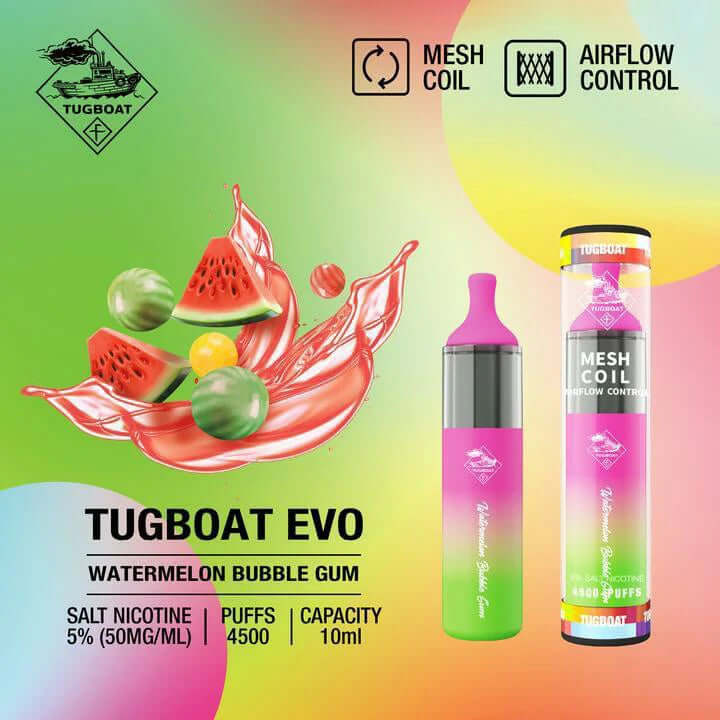 Tugboat EVO 4500 Puffs Disposable Vape Pod – Dubai Popular Choice