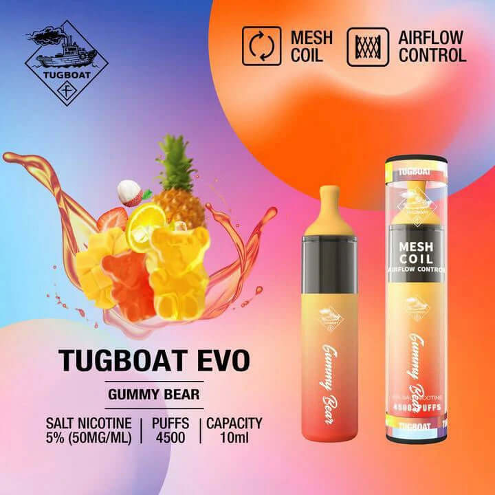 Tugboat EVO 4500 Puffs Disposable Vape Pod – Dubai Popular Choice