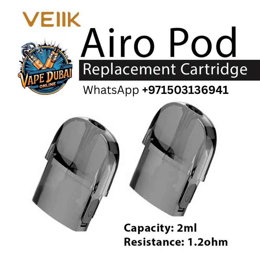 VEIIK Airo Replacement Pod Cartridge 2ml (2pcs) for MTL - Dubai
