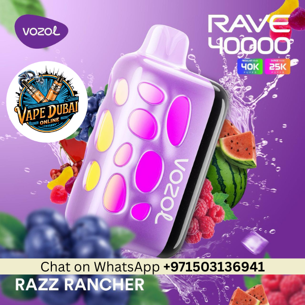 Vozol Rave 40000 Puffs Disposable Vape – Rechargeable Dubai UAE