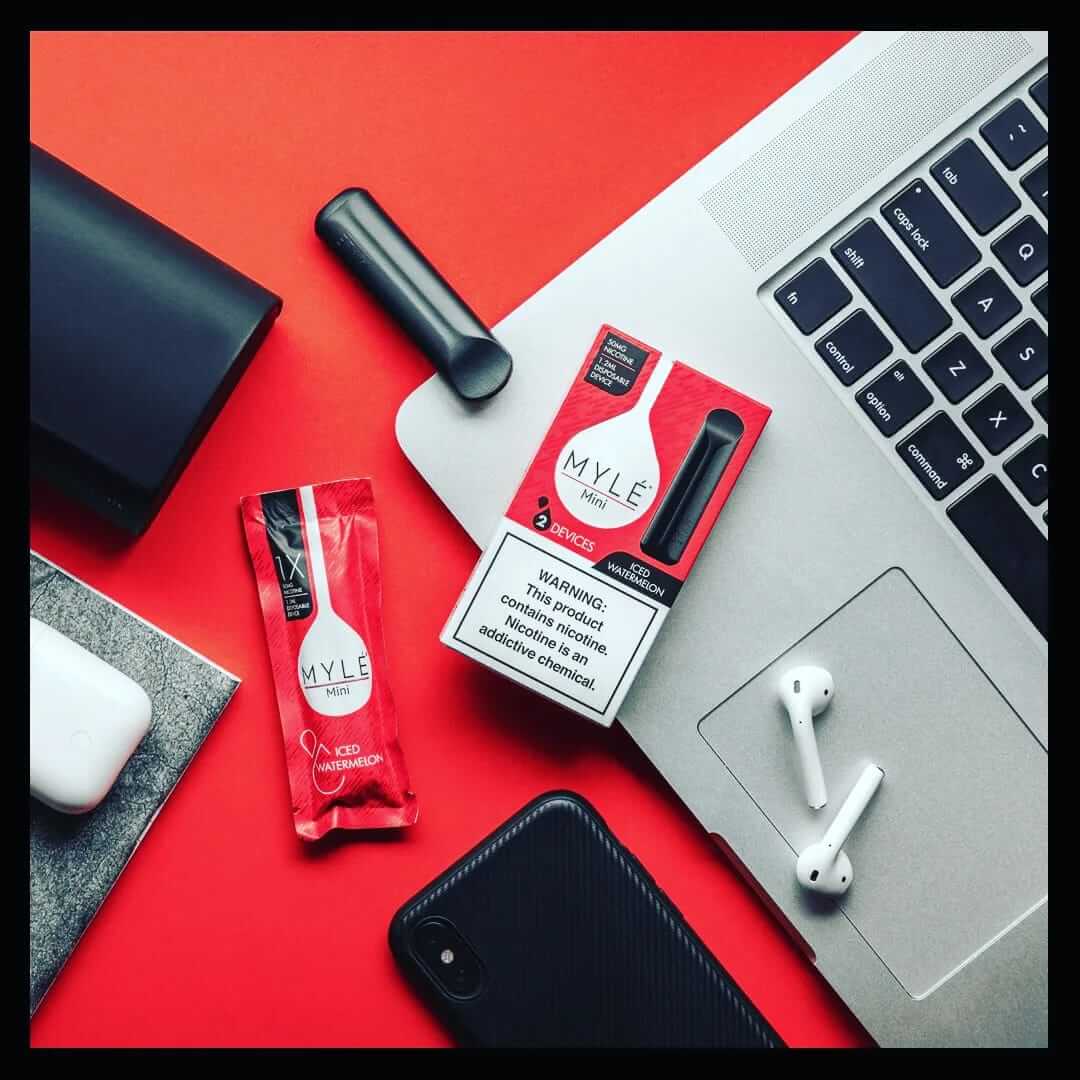 Myle Mini Peach Ice Disposable Vape 5% Nicotine – Dubai UAE