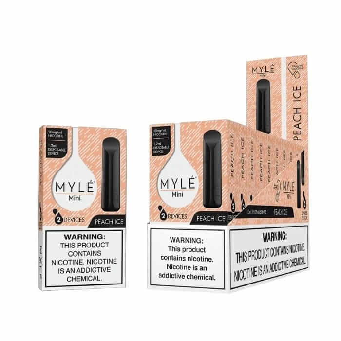 Myle Mini Peach Ice Disposable Vape 5% Nicotine – Dubai UAE