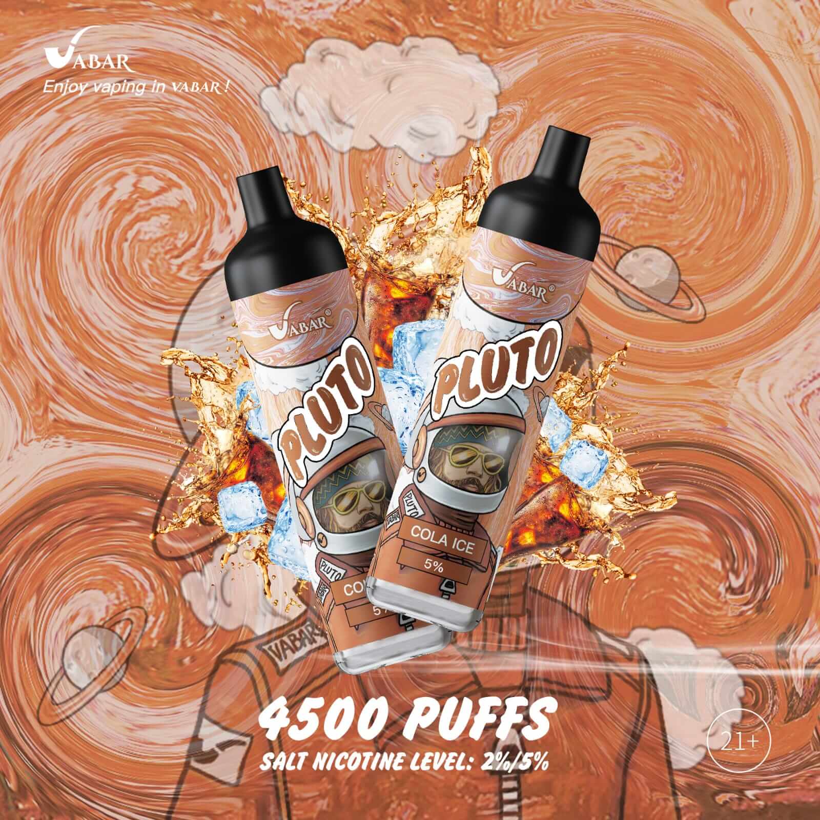 Vabar PLUTO 4500 Puffs Disposable Vape – Best Price in UAE