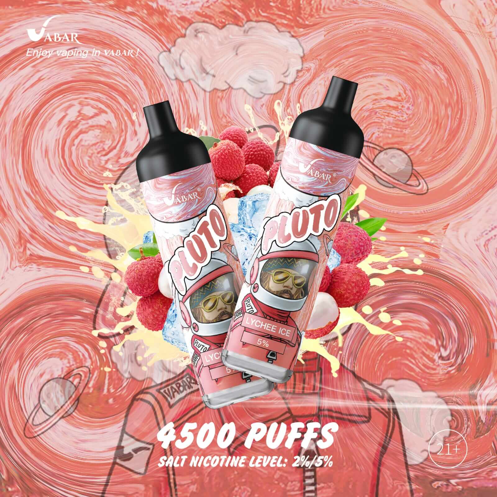 Vabar PLUTO 4500 Puffs Disposable Vape – Best Price in UAE