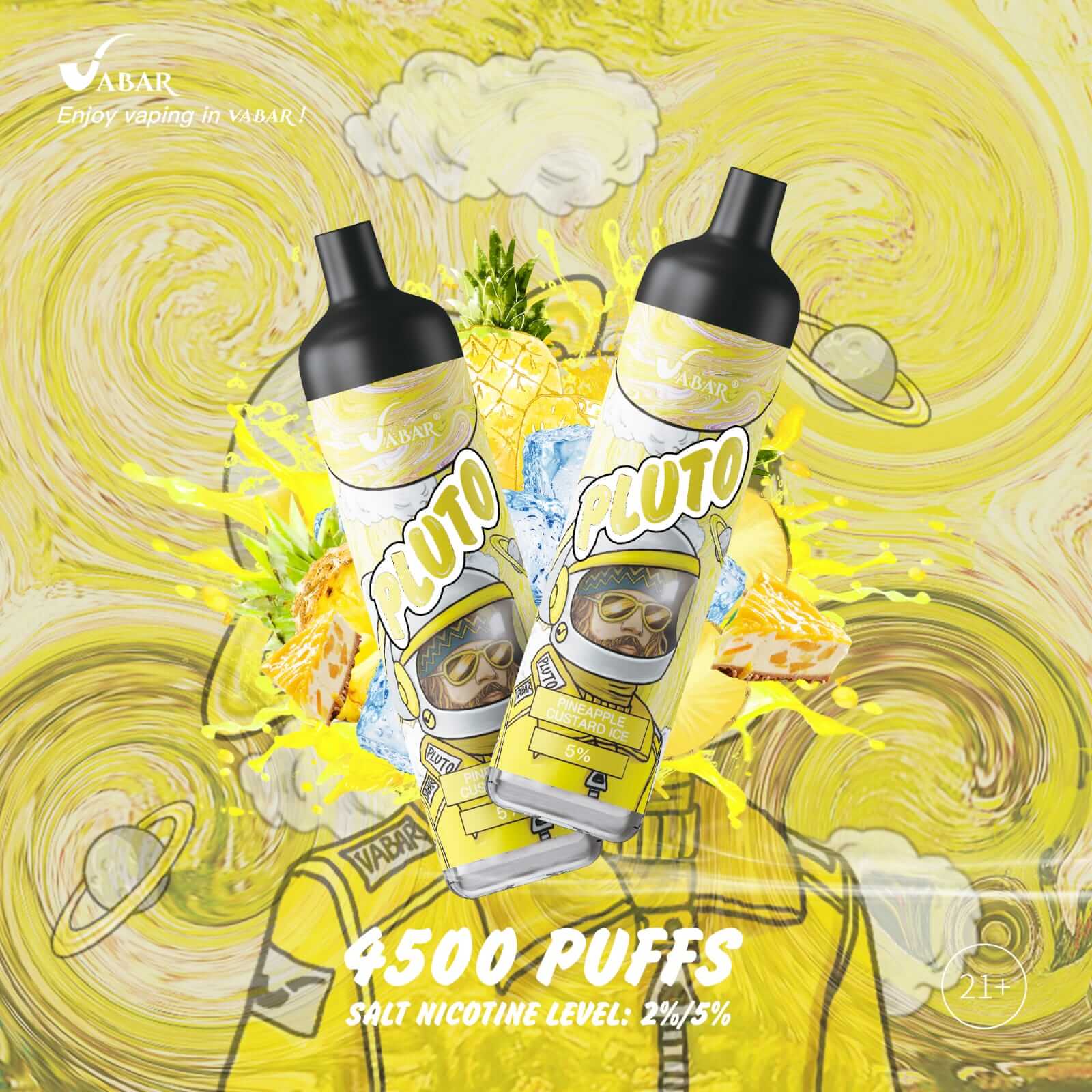 Vabar PLUTO 4500 Puffs Disposable Vape – Best Price in UAE