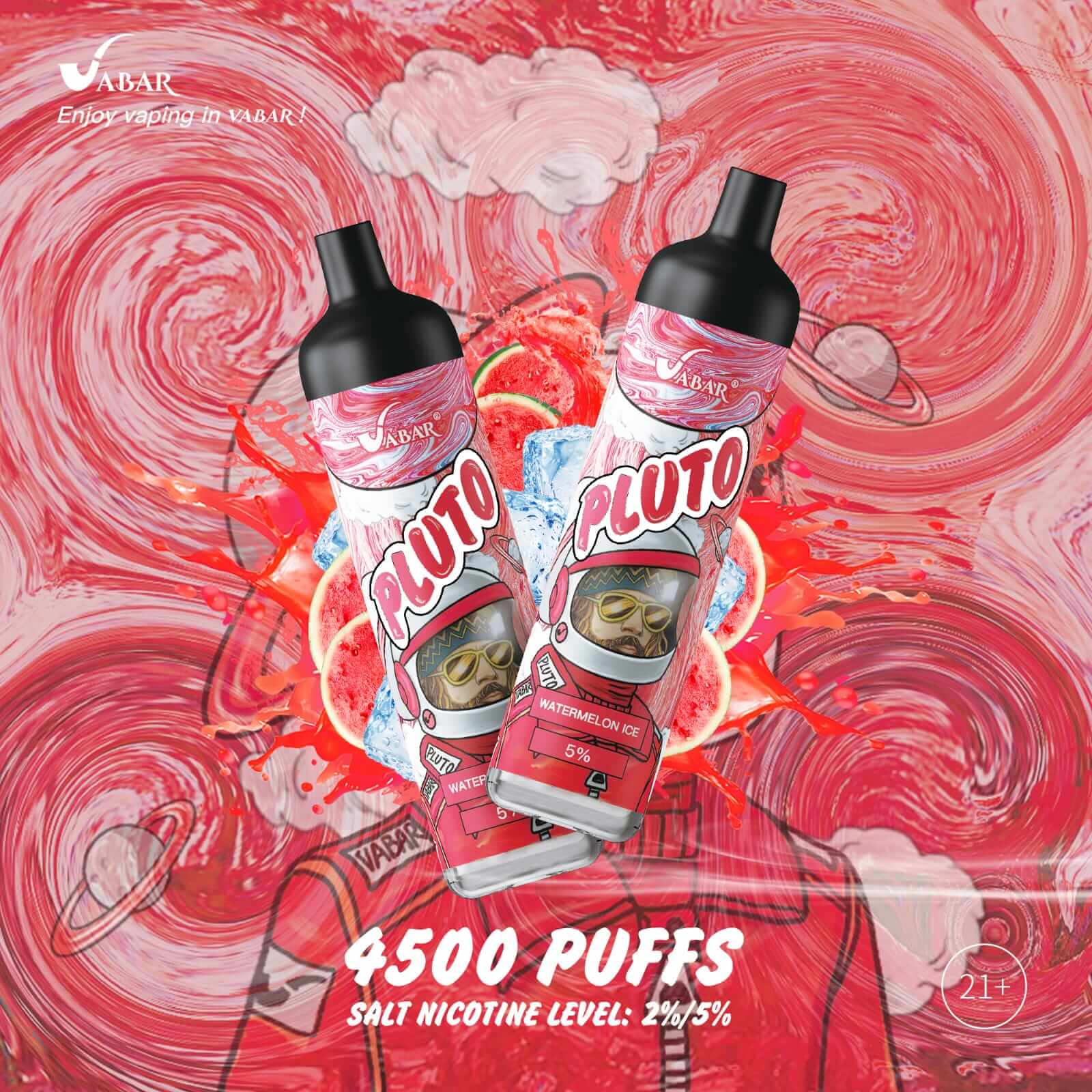 Vabar PLUTO 4500 Puffs Disposable Vape – Best Price in UAE
