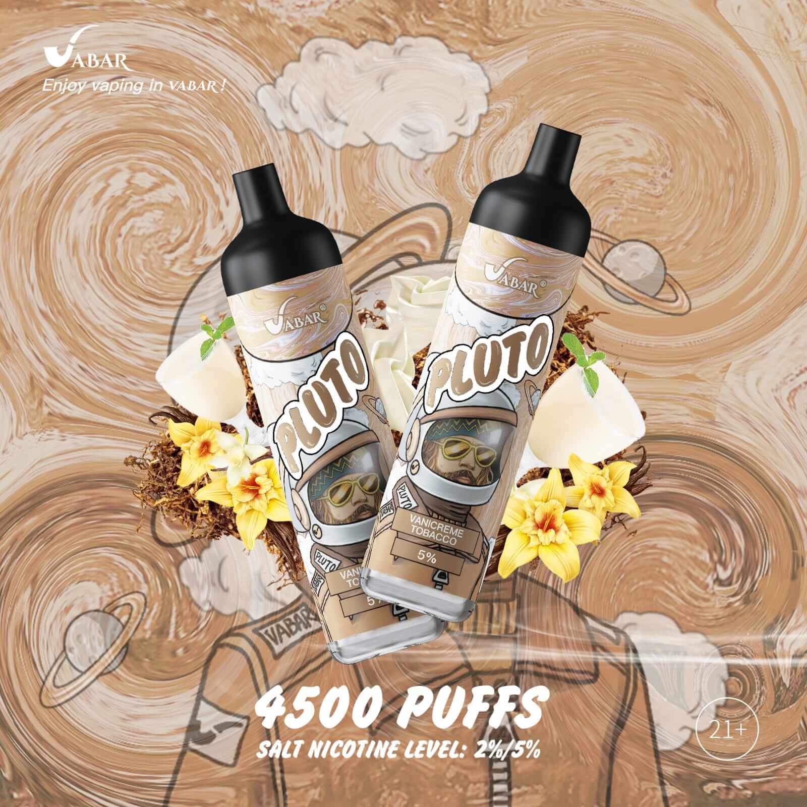 Vabar PLUTO 4500 Puffs Disposable Vape – Best Price in UAE