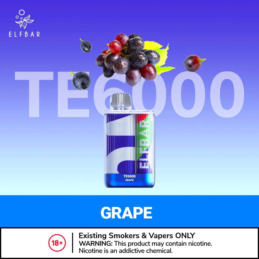 Elf Bar TE6000 Disposable Vape 6000 Puffs 50mg Dubai