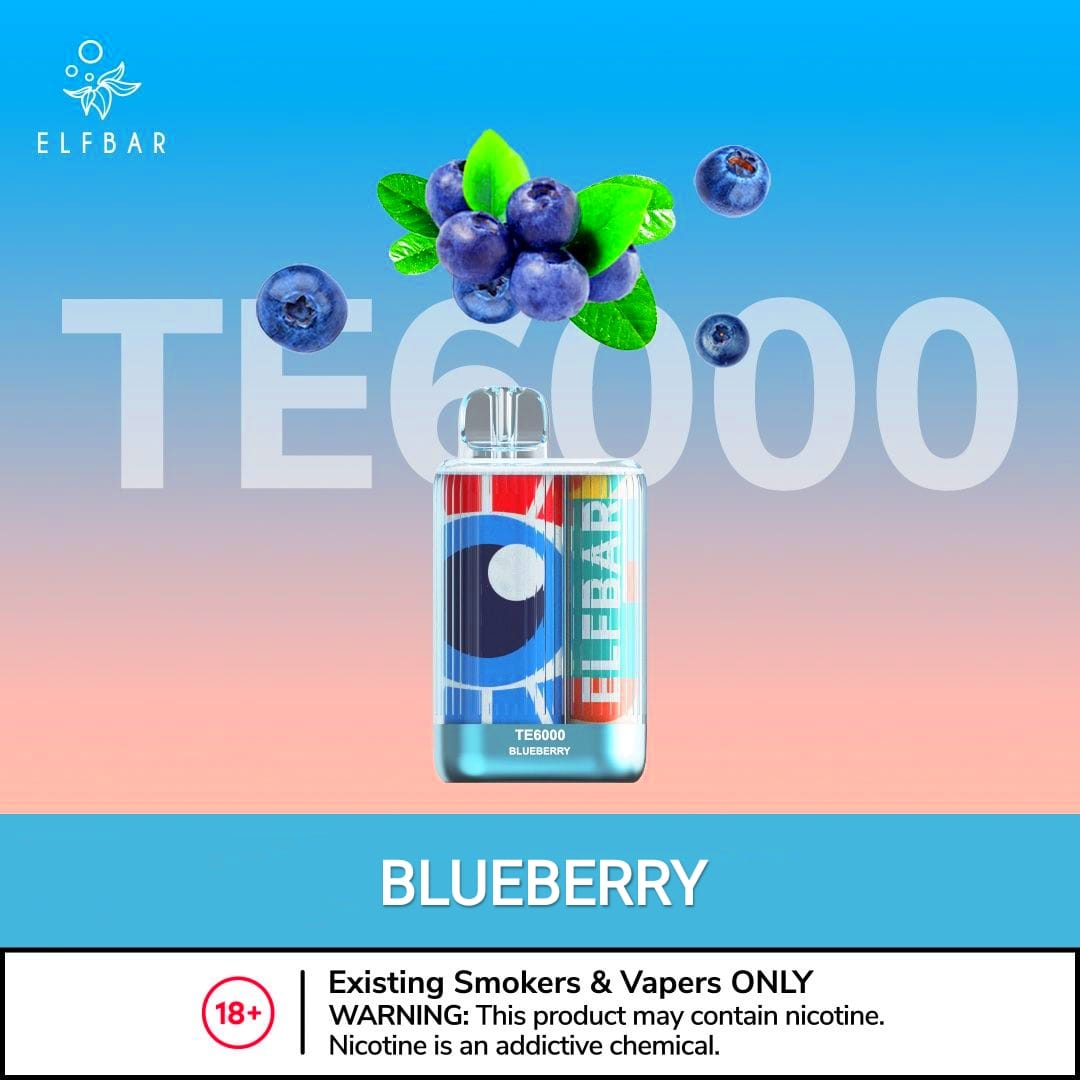 Elf Bar TE6000 Disposable Vape 6000 Puffs 50mg Dubai
