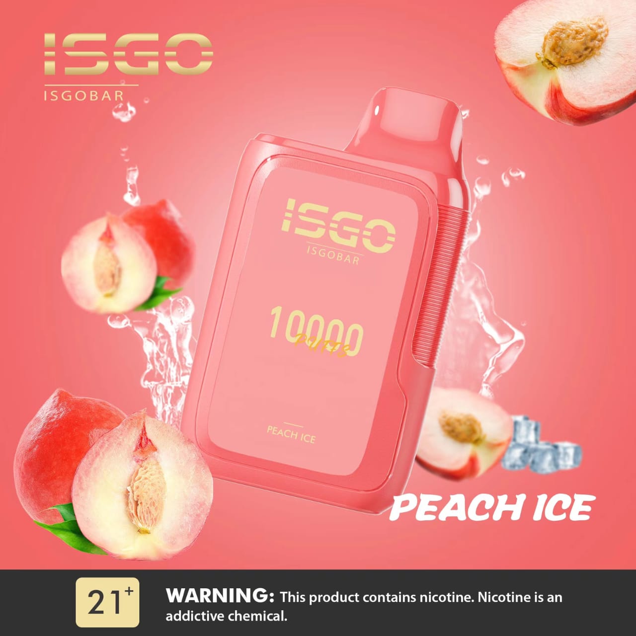 ISGO Bar 10000 Puffs Disposable Vape 5% Nicotine Salt Dubai