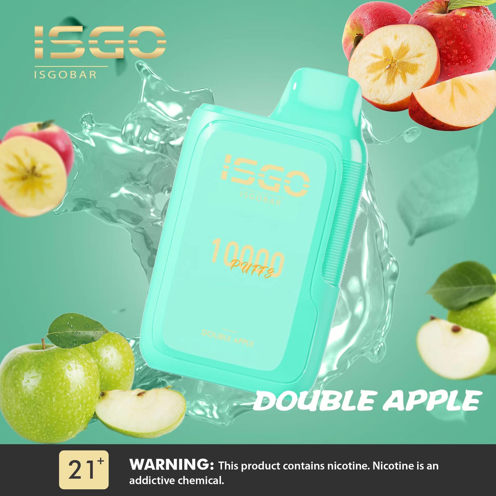 ISGO Bar 10000 Puffs Disposable Vape 5% Nicotine Salt Dubai