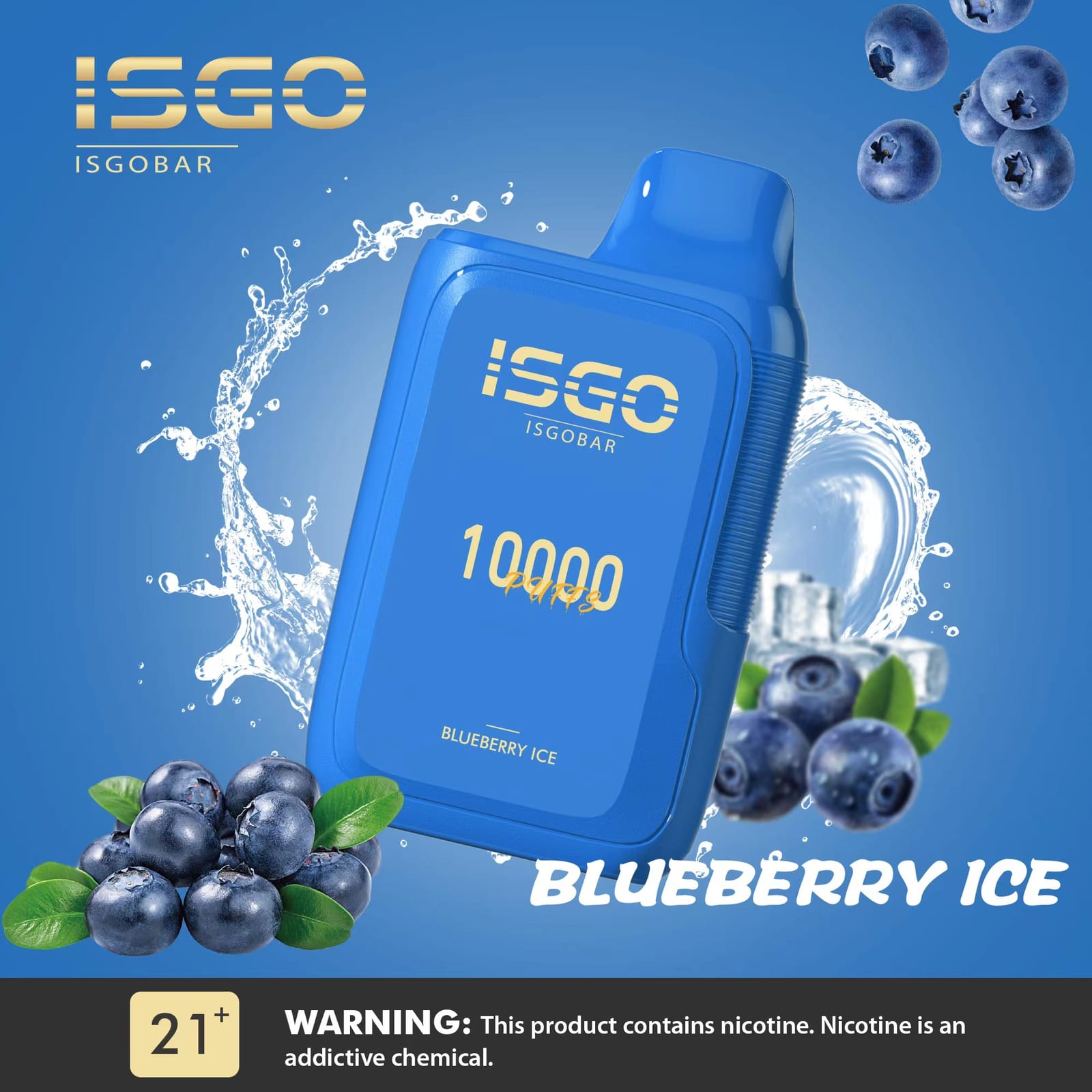 ISGO Bar 10000 Puffs Disposable Vape 5% Nicotine Salt Dubai