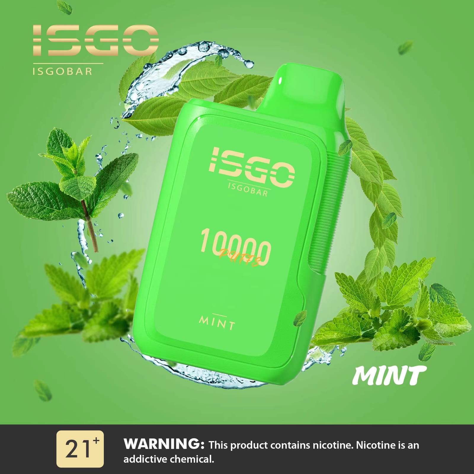 ISGO Bar 10000 Puffs Disposable Vape 5% Nicotine Salt Dubai