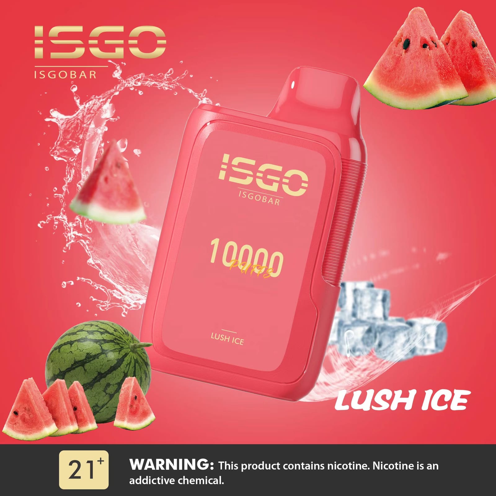 ISGO Bar 10000 Puffs Disposable Vape 5% Nicotine Salt Dubai