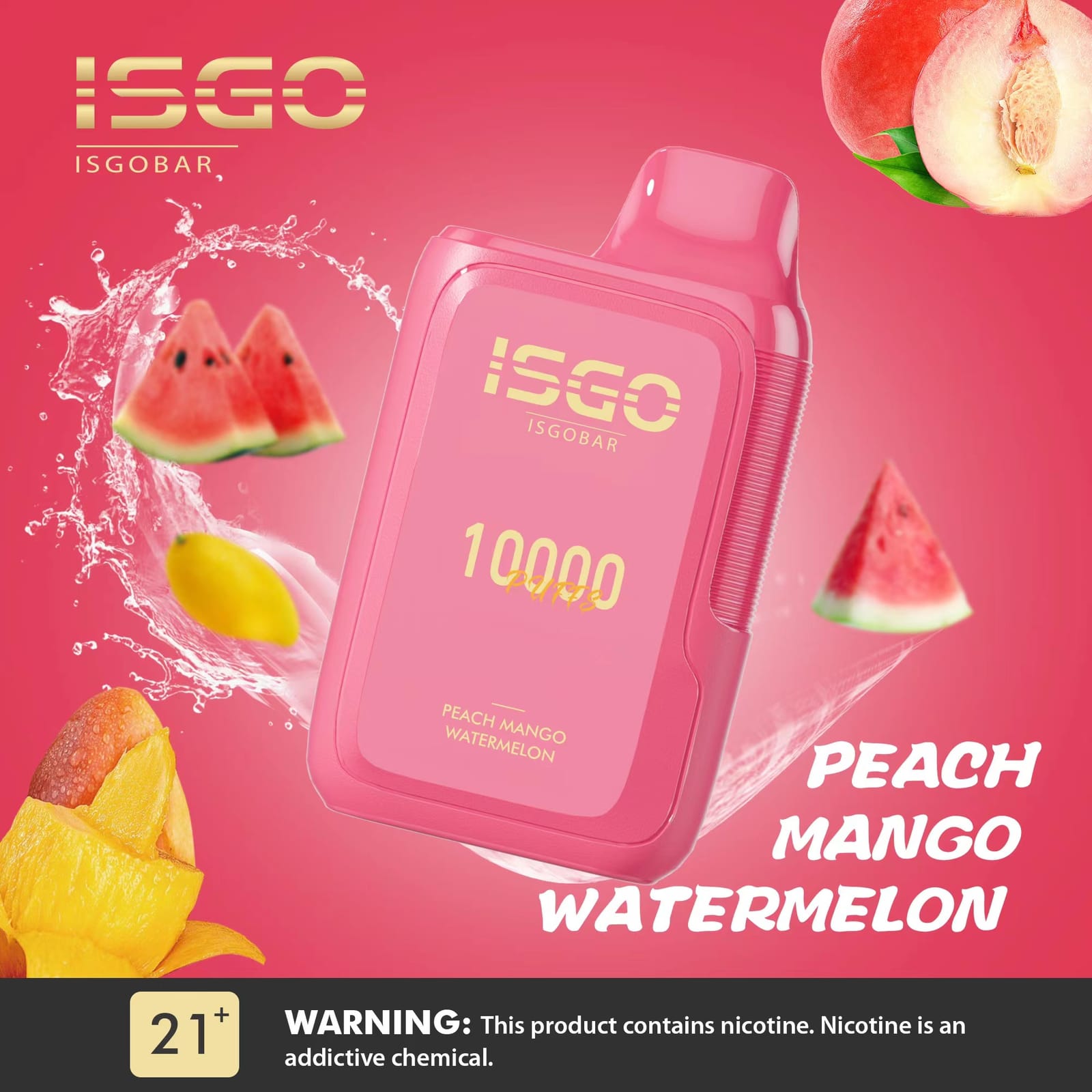ISGO Bar 10000 Puffs Disposable Vape 5% Nicotine Salt Dubai