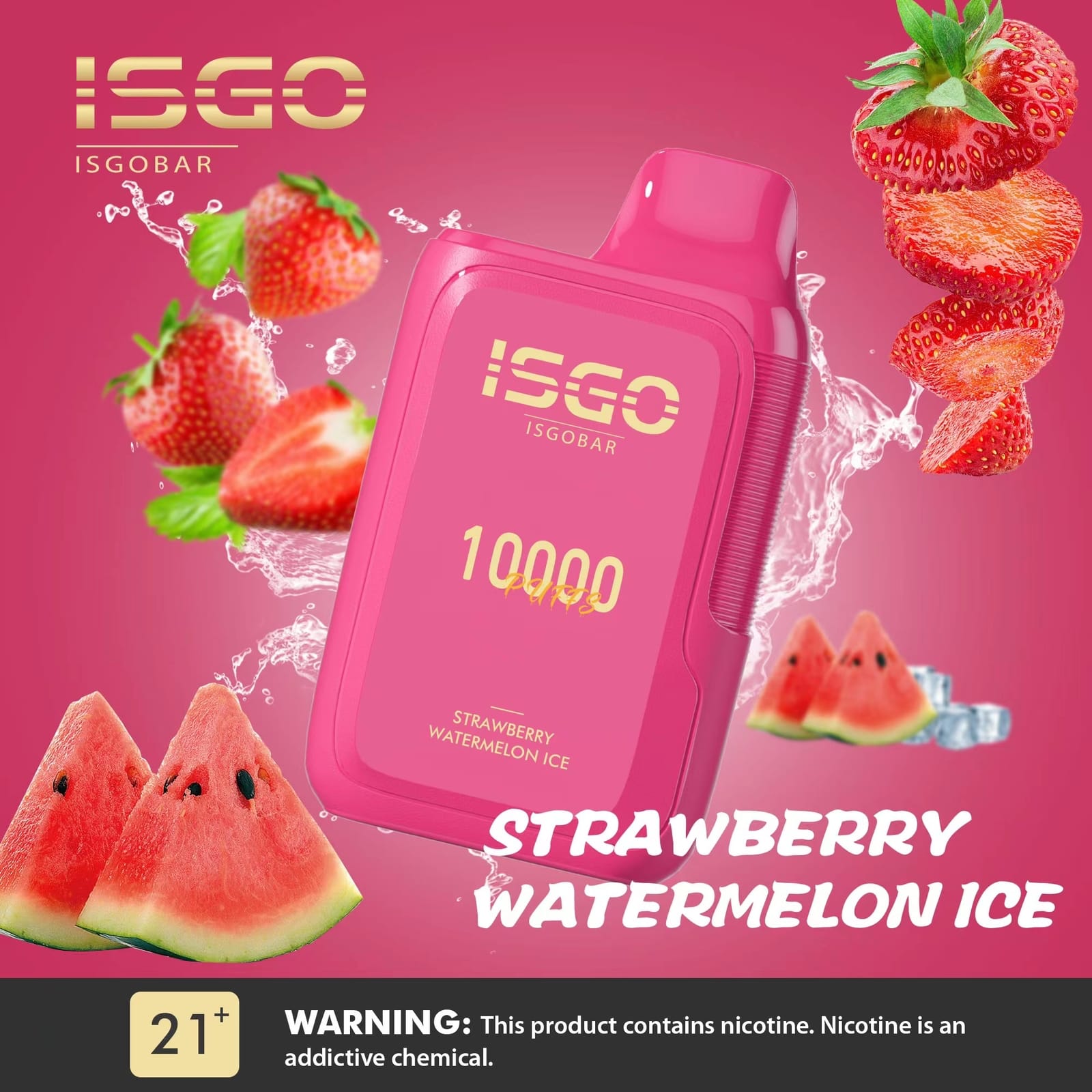ISGO Bar 10000 Puffs Disposable Vape 5% Nicotine Salt Dubai