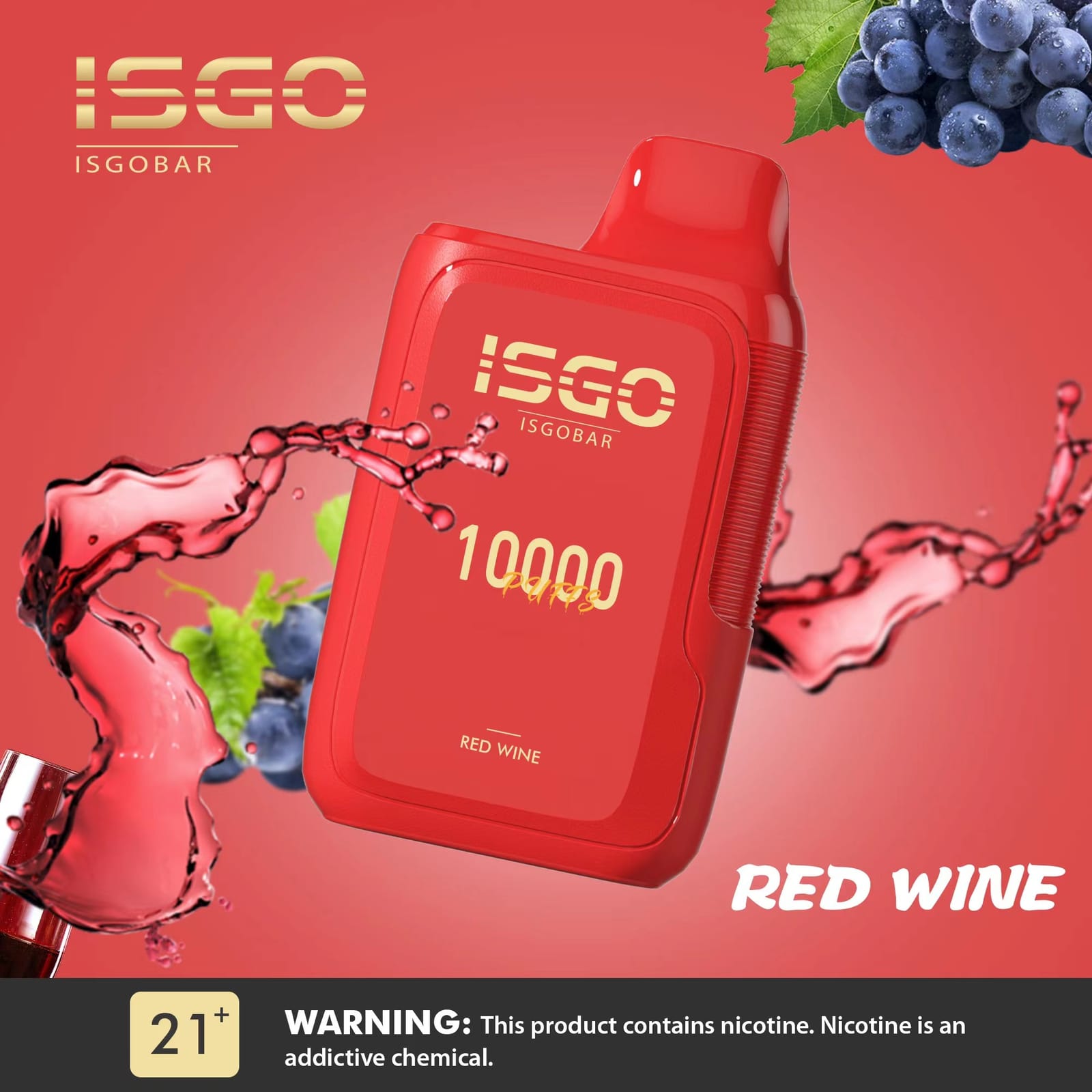 ISGO Bar 10000 Puffs Disposable Vape 5% Nicotine Salt Dubai