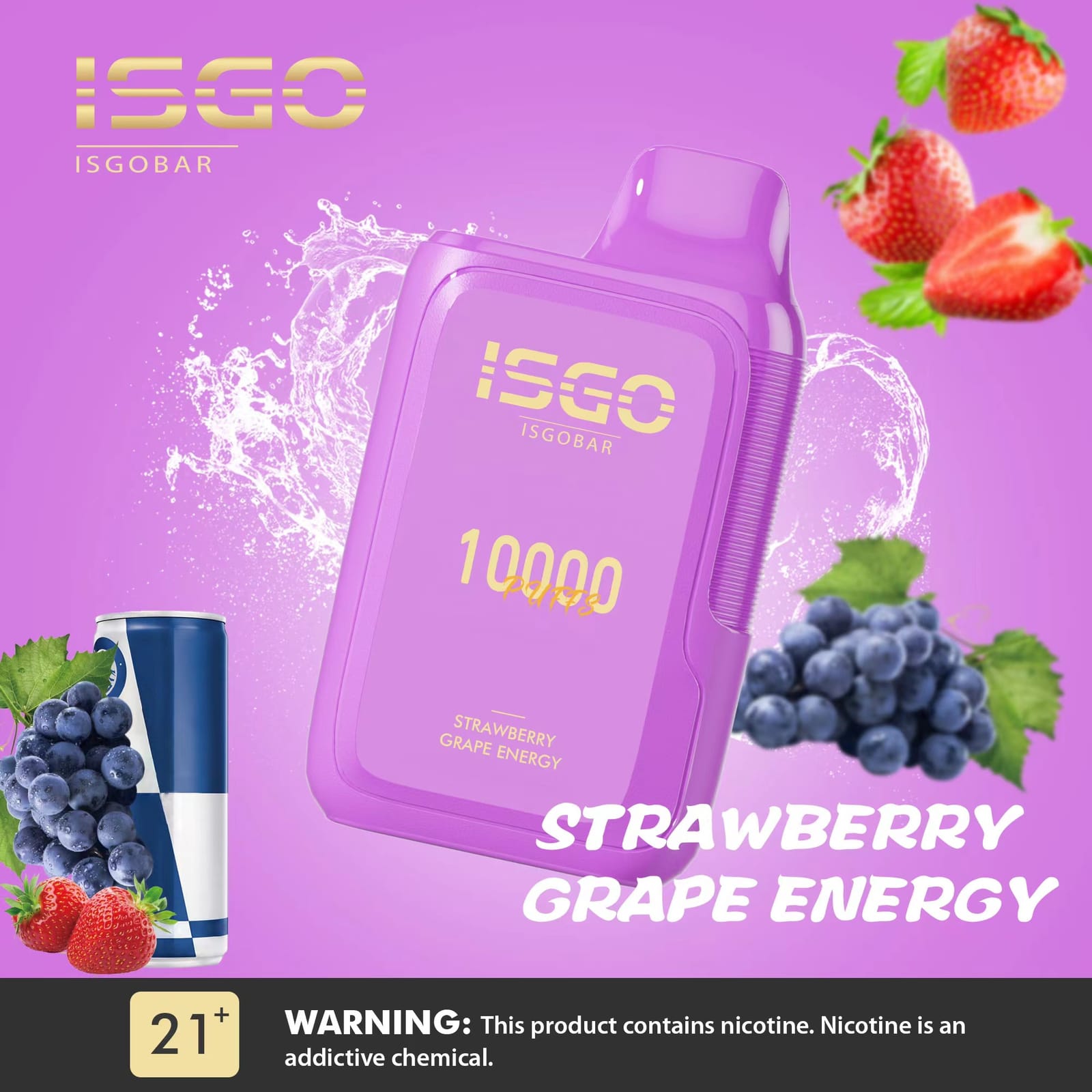 ISGO Bar 10000 Puffs Disposable Vape 5% Nicotine Salt Dubai
