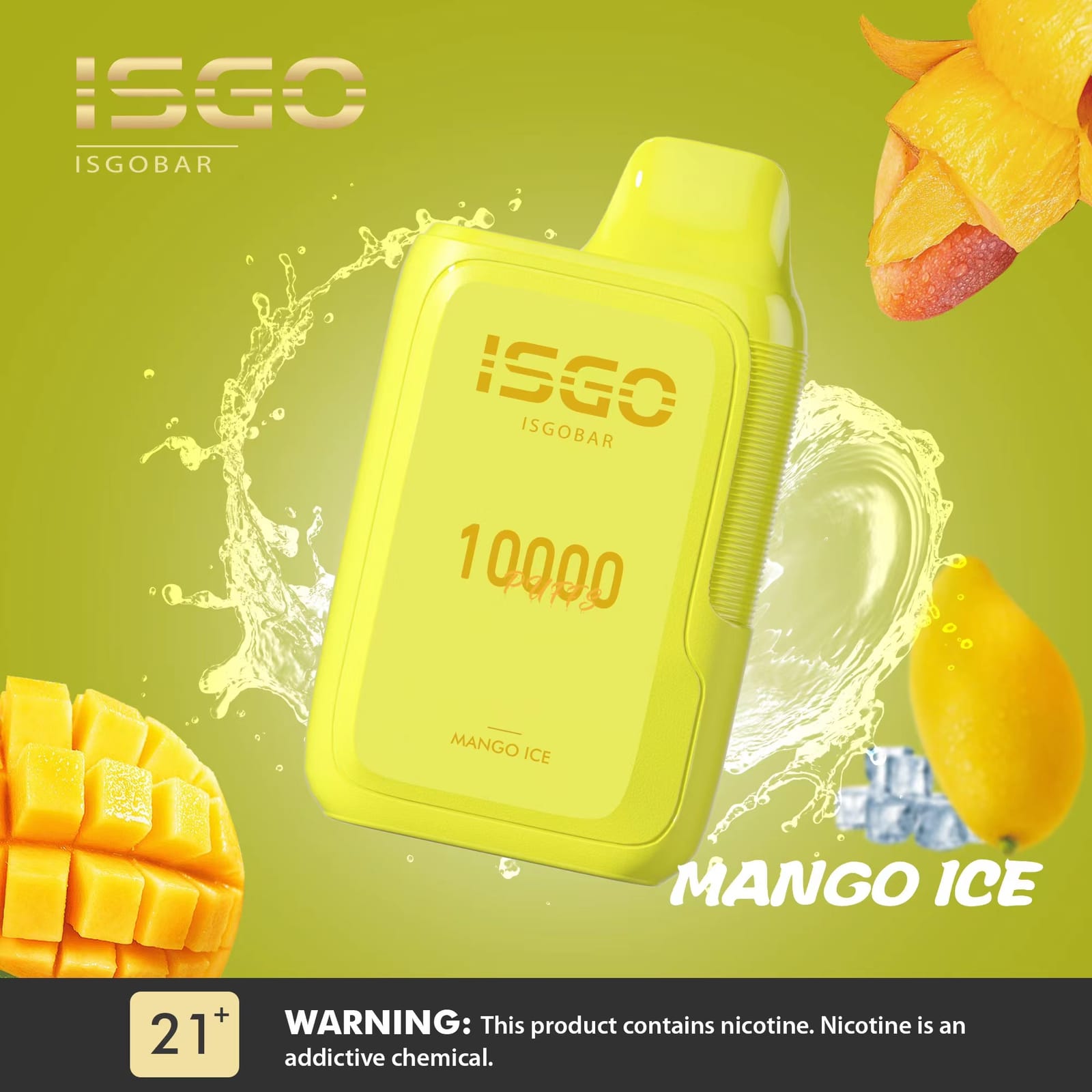 ISGO Bar 10000 Puffs Disposable Vape 5% Nicotine Salt Dubai