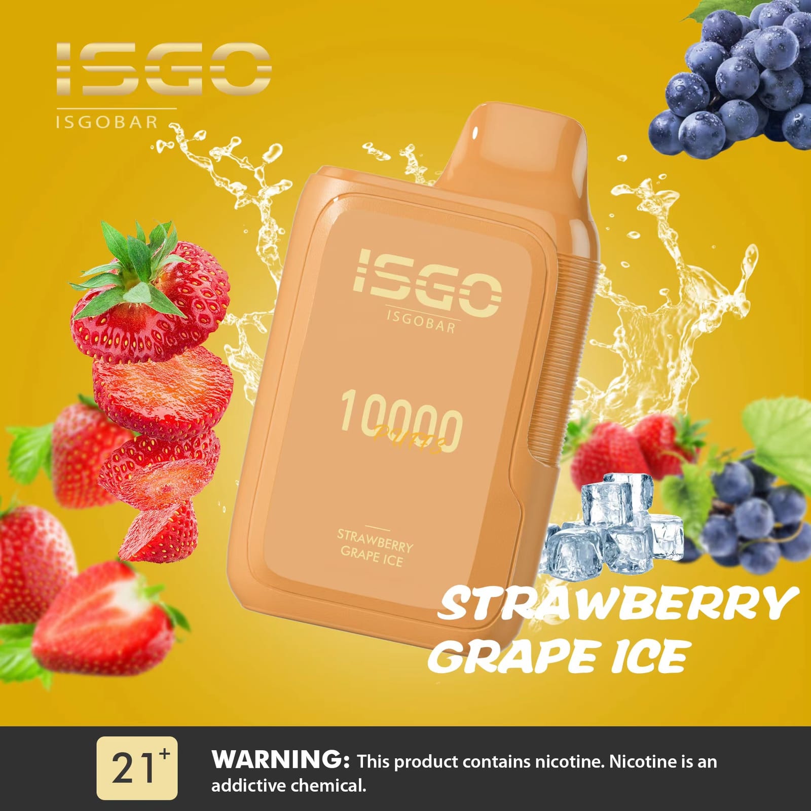 ISGO Bar 10000 Puffs Disposable Vape 5% Nicotine Salt Dubai