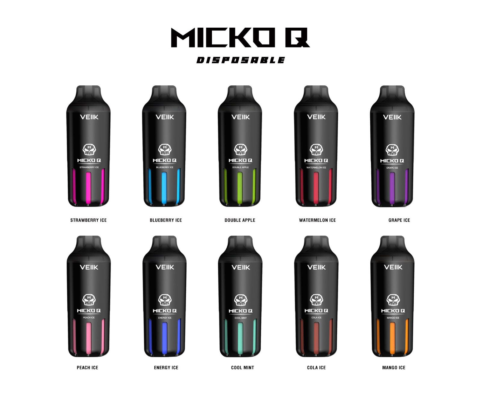 VEIIK Micko Q 5500 Puffs Disposable Vape – Top Seller in UAE Dubai