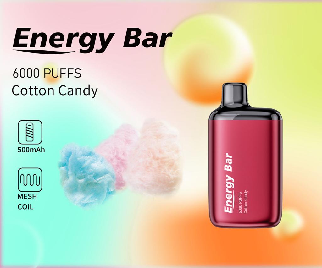Energy Bar 6000 Puffs Disposable Vape – Best Price in Dubai UAE