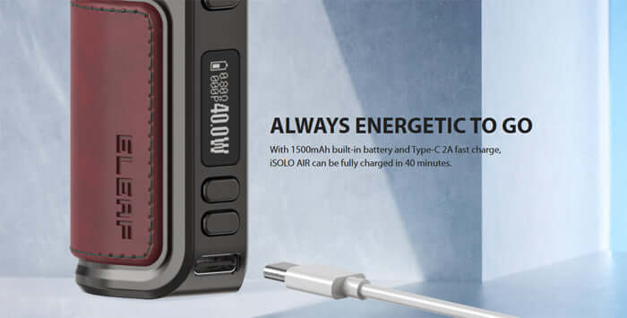 ELEAF iSolo Air Pod Kit – 1500mAh Adjustable Vape Device UAE