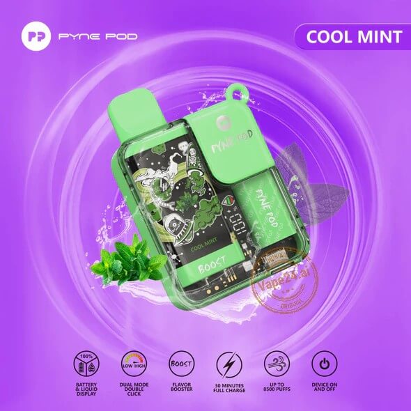 PYNE POD 8500 Puffs Disposable Vape – 5% Nic Salt | Dubai, UAE