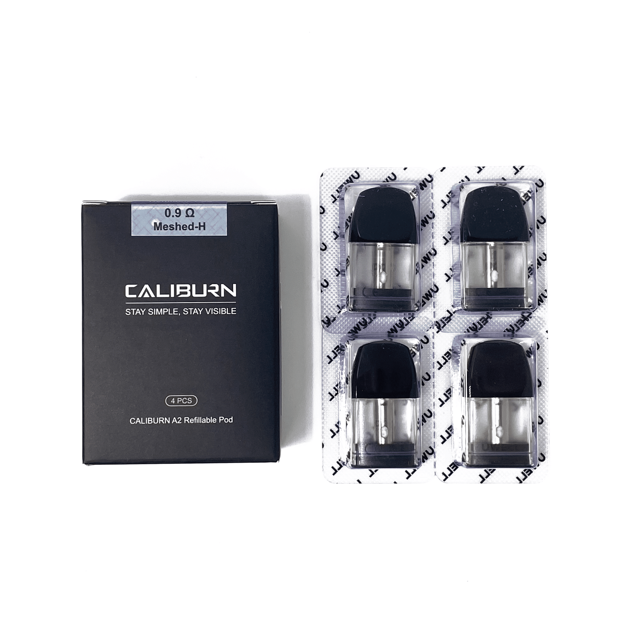 Uwell Caliburn A2 Replacement Pods 0.9Ω Mesh Coil – 2ml (4pcs) Dubai