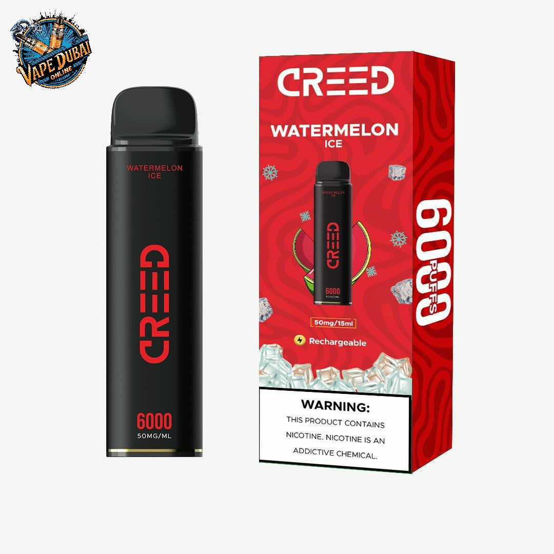 Creed 6000 Puffs Disposable Vape UAE | Dual Mesh Coil & Rich Flavors