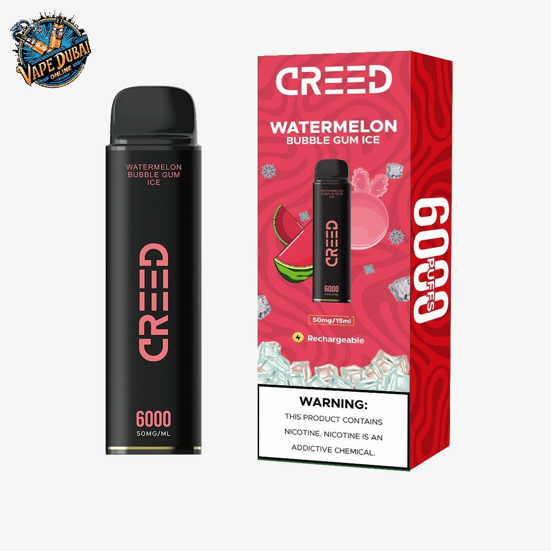 Creed 6000 Puffs Disposable Vape UAE | Dual Mesh Coil & Rich Flavors