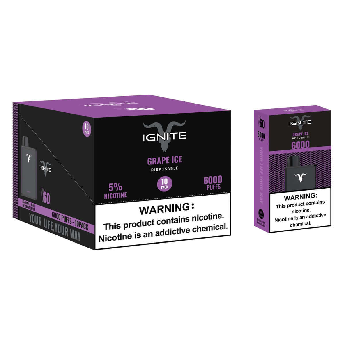 Ignite V60 6000 Puffs Disposable Vape – Luxury Look | UAE Edition