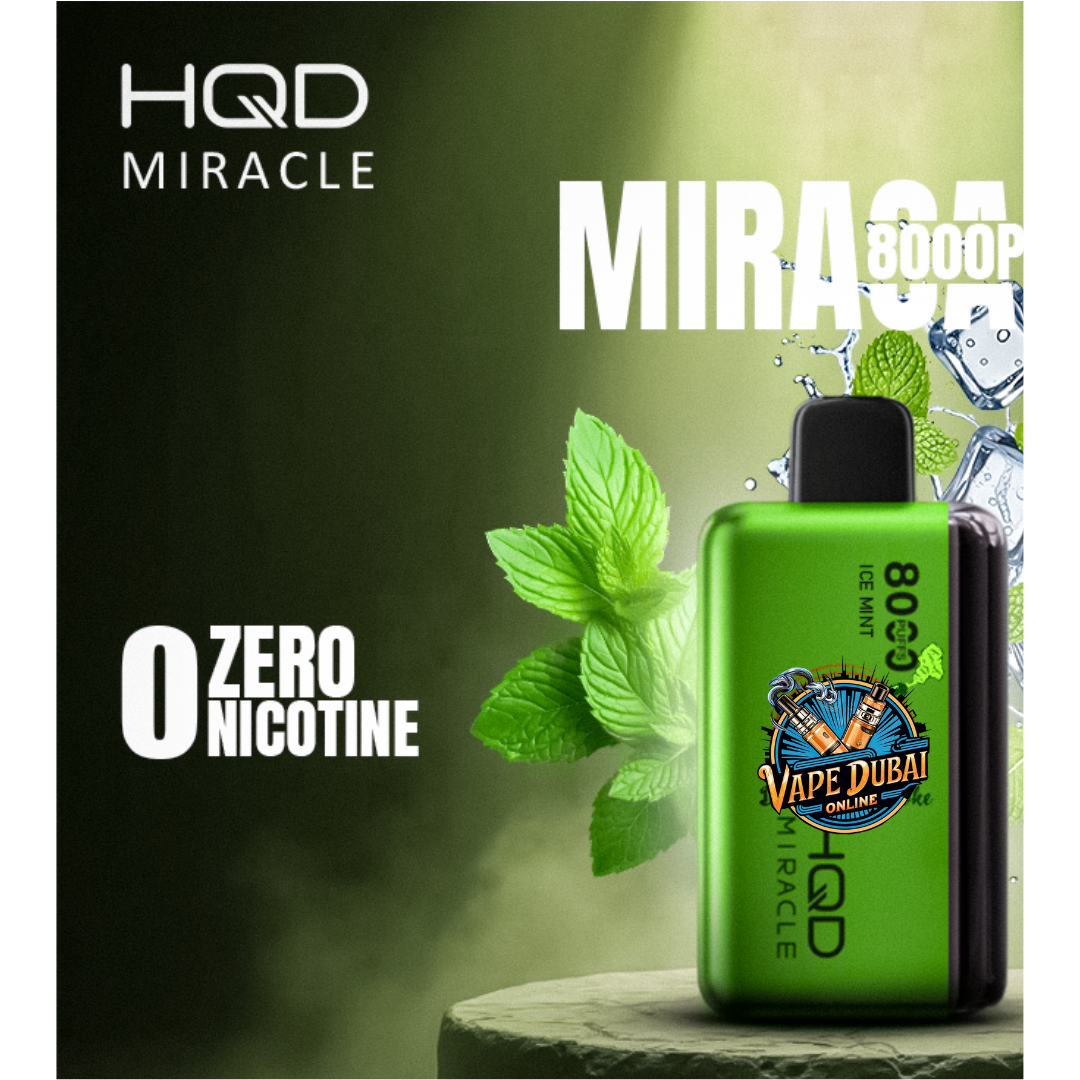 HQD Miracle 8000 Puffs | 0% Nicotine Vape | Dubai & UAE