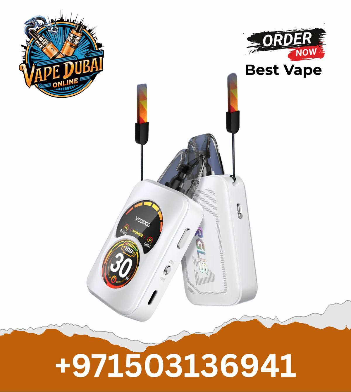 VOOPOO Argus A 30W Pod Vape Kit with Dual-Zone Display in Dubai