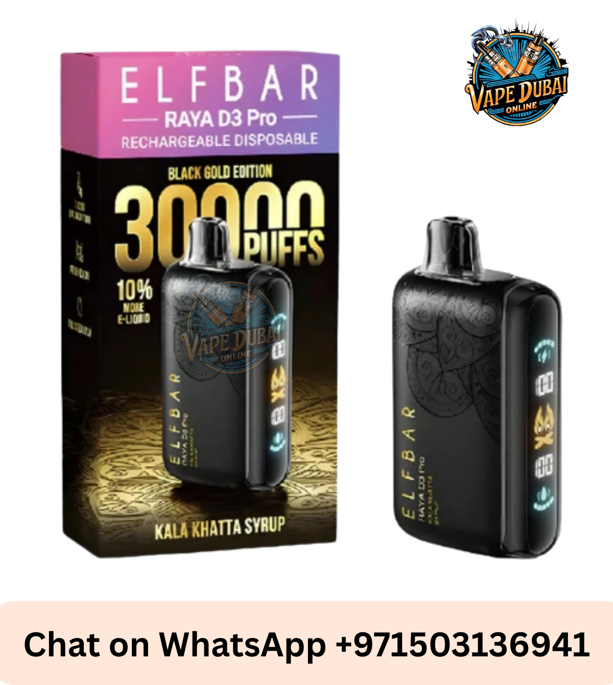ELFBAR RAYA D3 PRO 30000 Puffs Disposable Vape | Dubai UAE