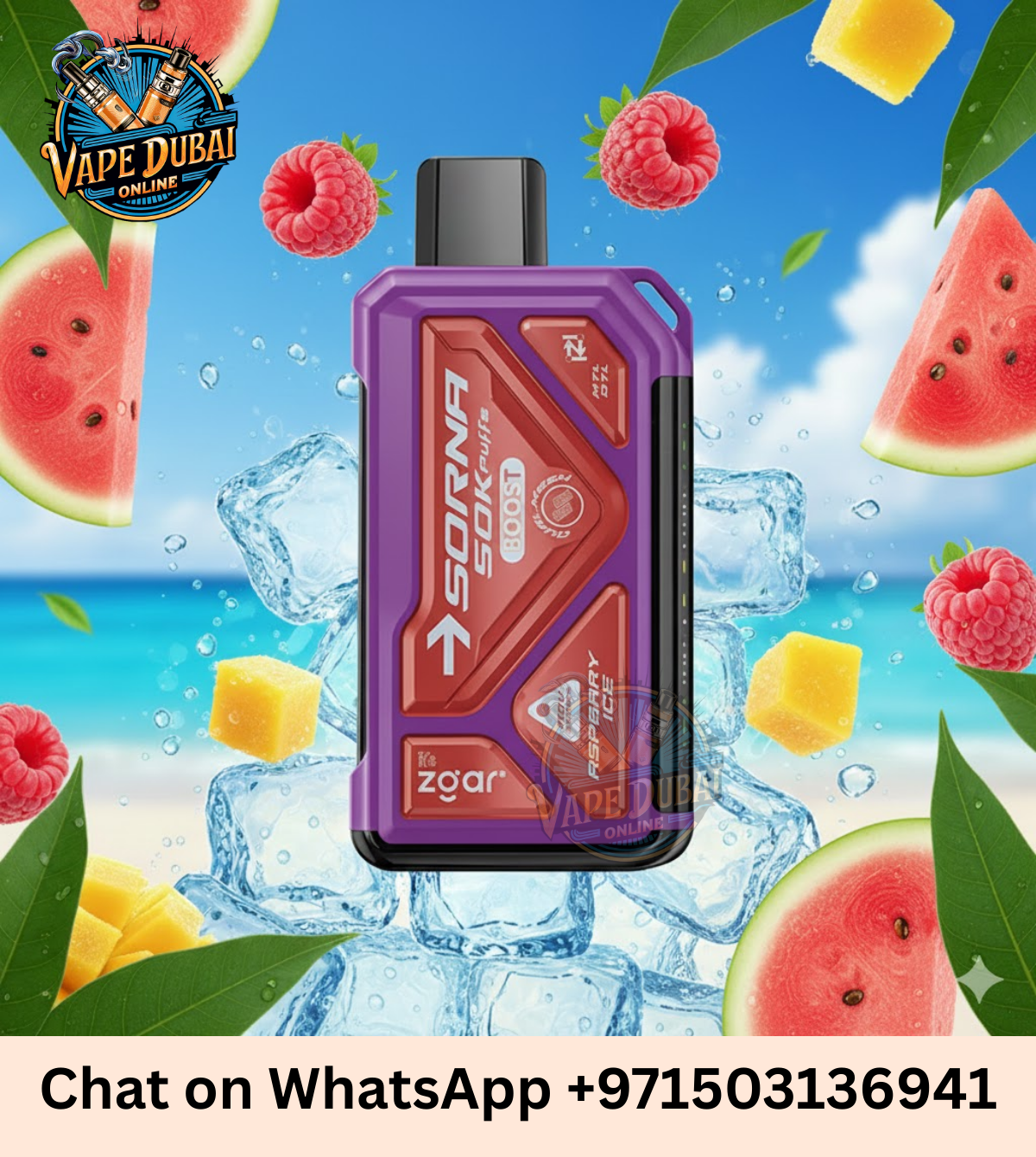 ZGAR Sorna Boost 50000 Puffs Disposable Vape UAE | 50K Puff Rechargeable
