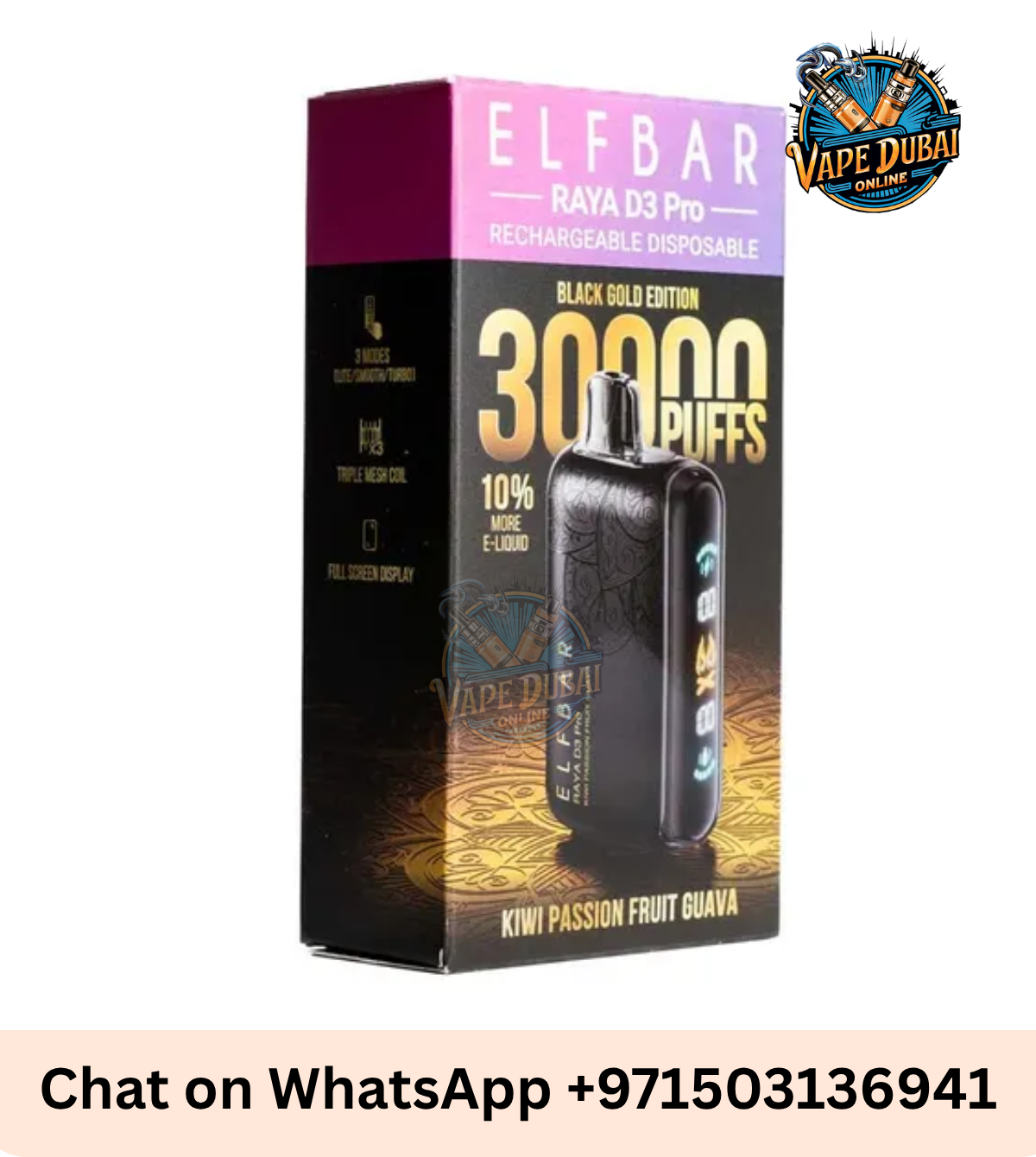 ELFBAR RAYA D3 PRO 30000 Puffs Disposable Vape | Dubai UAE