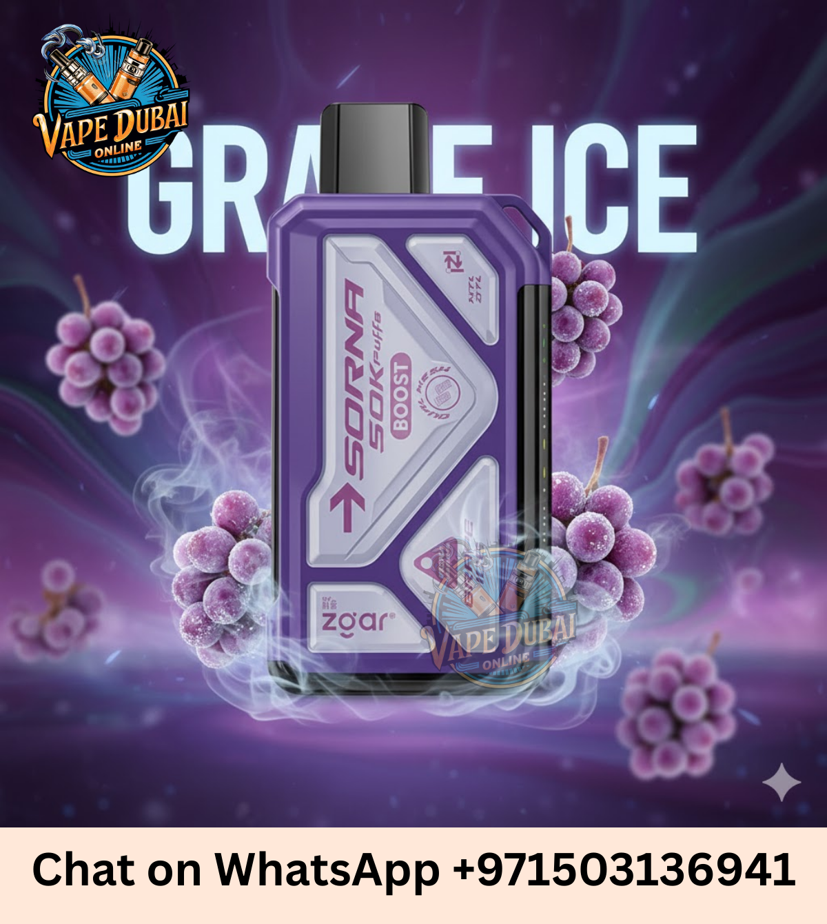 ZGAR Sorna Boost 50000 Puffs Disposable Vape UAE | 50K Puff Rechargeable