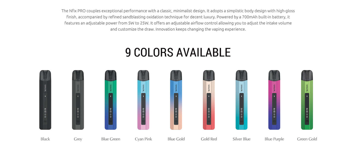 SMOK Nfix Pro Kit 700mAh MTL Pod System | LP1 Coils | Dubai UAE